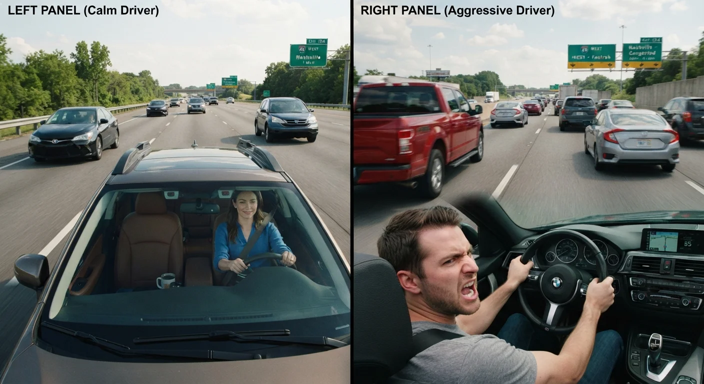 Defensive Driving vs. Aggressive Driving: What the Research Actually Shows