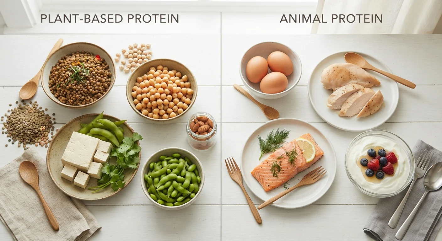 Plant-Based Protein vs. Animal Protein: What Changes and What Doesn't
