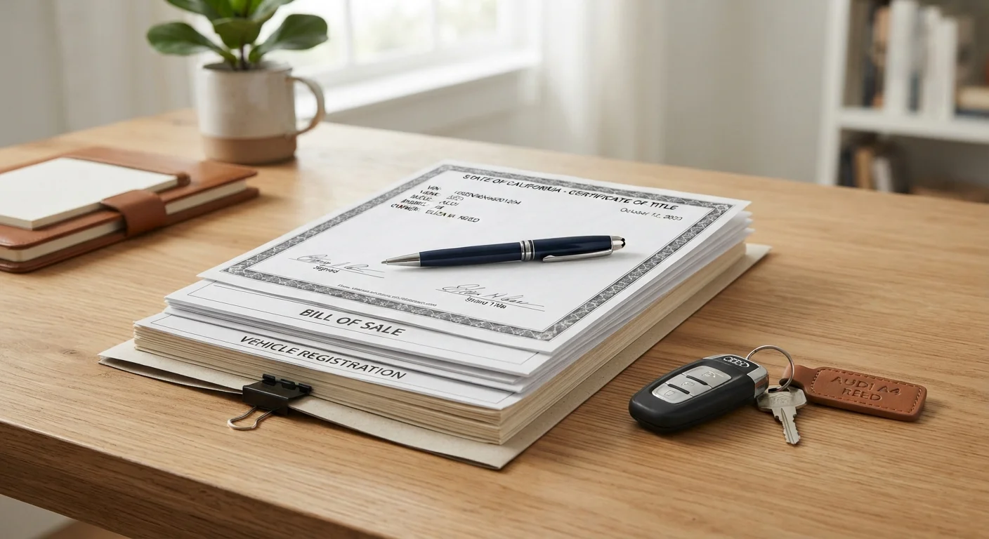 The Paperwork Stack: Every Document Involved in a Private Car Sale
