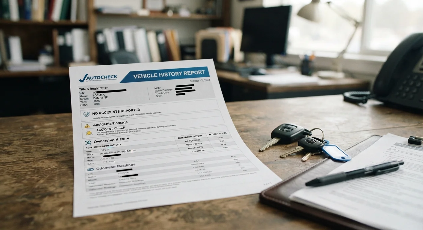 What a Vehicle History Report Can and Cannot Tell You